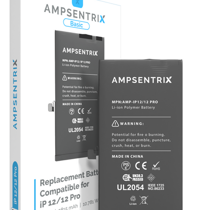 Battery | for: iPhone 12/12Pro | AmpSentrix Basic