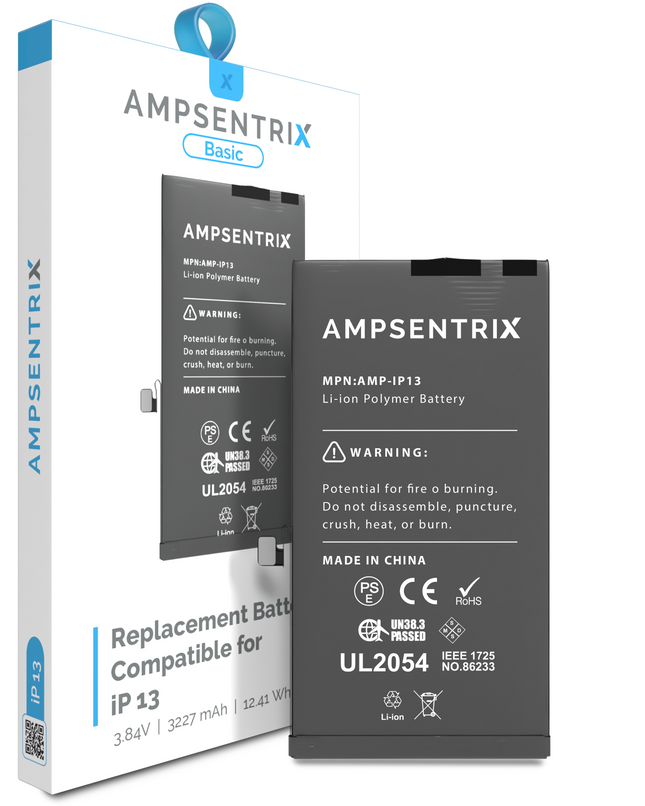 Battery | for: iPhone 13 | AmpSentrix Basic