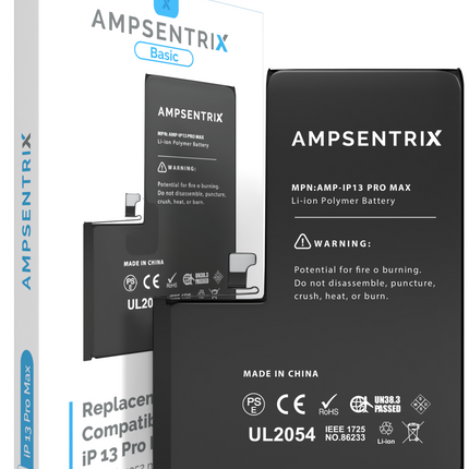 Battery | for: iPhone 13 Pro Max | AmpSentrix Basic