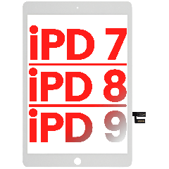 Digitizer For iPad 7 (2019) / iPad 8 (2020) / iPad 9 (2021) (Aftermarket Plus) (White)