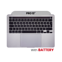 Top Case Assembly With Battery And Keyboard For MacBook Pro 13" A2251 (2020) (US Keyboard) (Used OEM Pull: Grade A) (Silver)