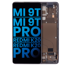 LCD Assembly With Frame For Xiaomi Mi 9T / 9T Pro / K20 / K20 Pro (Aftermarket: Incell) (Carbon Black)