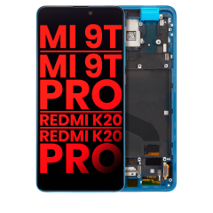 OLED Assembly With Frame For Xiaomi Mi 9T / 9T Pro / K20 / K20 Pro (Aftermarket Plus) (Glacier Blue)