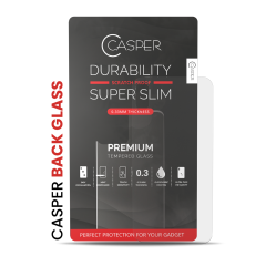 Casper Tempered Glass (Back Glass) For iPhone XR (Retail Pack) (Clear)