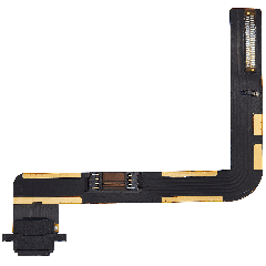 Charging Port Flex Cable For iPad 7 (2019) / iPad 8 (2020) / iPad 9 (2021) (Used OEM Pull: Grade A) (Black)