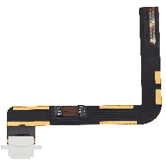 Charging Port Flex Cable For iPad 7 (2019) / iPad 8 (2020) / iPad 9 (2021) (Used OEM Pull: Grade A) (White)