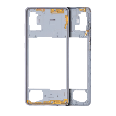 Mid-Frame Housing For Samsung Galaxy A71 (A715 / 2020) (Aftermarket Plus) (Prism Crush Silver)