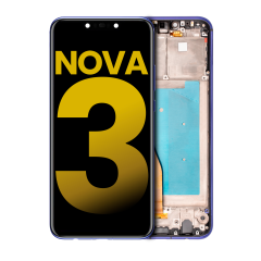 LCD Assembly With Frame For Huawei Nova 3 (Refurbished) (Iris Purple)