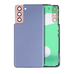 Back Cover Glass With Camera Lens For Samsung Galaxy S21 5G (No Logo) (Aftermarket Plus) (Phantom Violet)