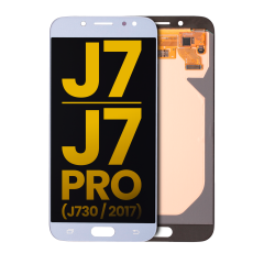 OLED Assembly Without Frame For Samsung Galaxy J7 / J7 Pro (J730 / 2017) (Refurbished) (Blue / Gray)