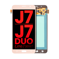 OLED Assembly Without Frame For Samsung Galaxy J7 / J7 Duo (J710 / 2016) (Aftermarket Plus) (Gold)