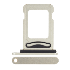 Dual Sim Card Tray For iPhone 15 / 15 Plus (Yellow)