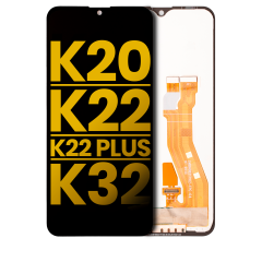 LCD Assembly Without Frame For LG K20 (2020) / K22 / K22 Plus (K220) / K32 (Refurbished) (Black)