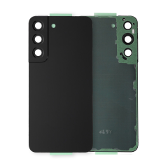 Back Cover Glass With Camera Lens Samsung Galaxy S22 5G (Service Pack) (Phantom Black)