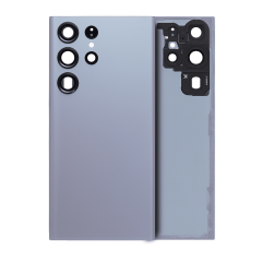 Back Cover Glass With Camera Lens For Samsung Galaxy S23 Ultra 5G (No Logo) (Aftermarket Plus) (Graphite)