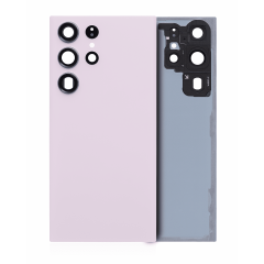 Back Cover Glass With Camera Lens For Samsung Galaxy S23 Ultra 5G (No Logo) (Aftermarket Plus) (Lavender)