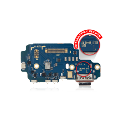 Charging Port Board With Sim Card Reader For Samsung Galaxy S22 Ultra 5G (S908B/N) (International Version) (Premium)