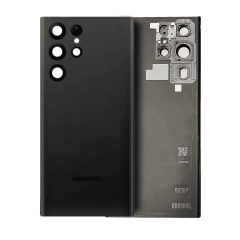 Back Cover Glass With Camera Lens For Samsung Galaxy S22 Ultra (Service Pack) (Phantom Black)