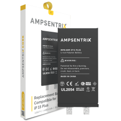 Replacement Battery Core For iPhone 15 Plus (Spot Welding Required) (AmpSentrix Core)