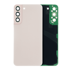 Back Cover Glass With Camera Lens For Samsung Galaxy S22 Plus 5G (No Logo) (Aftermarket Plus) (Pink Gold)