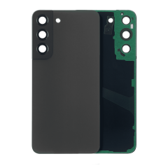 Back Cover Glass With Camera Lens For Samsung Galaxy S22 5G (No Logo) (Aftermarket Plus) (Graphite)