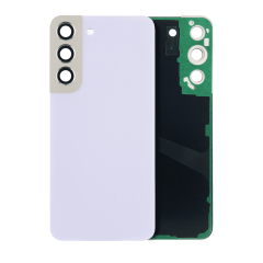 Back Cover Glass With Camera Lens For Samsung Galaxy S22 5G (No Logo) (Aftermarket Plus) (Violet)