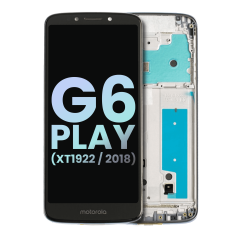 LCD Assembly With Frame For Motorola Moto G6 Play (XT1922 / 2018) (Genuine OEM) (Gray)