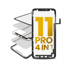 4 in 1 Long Flex (Digitizer Touch With Glass + OCA + Frame Pre-installed) For iPhone 11 Pro (OCA Master)