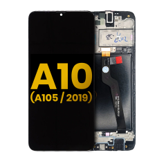 LCD-Frame For Samsung Galaxy A10 (A105 / 2019) (Single Card Version)