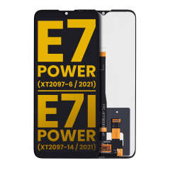 LCD Assembly Without Frame For Motorola Moto E7 Power (XT2097-6 / 2021)  / Moto E7i Power (XT2097-14 / 2021) (Refurbished) (Black)