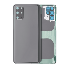 Back Cover Glass With Camera Lens For Samsung Galaxy S20 Plus 5G  (No Logo) (Aftermarket Plus) (Cosmic Gray)