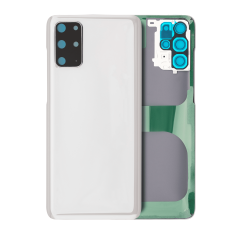 Back Cover Glass With Camera Lens For Samsung Galaxy S20 Plus 5G (No Logo) (Aftermarket Plus) (Cloud White)