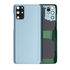 Back Cover Glass With Camera Lens For Samsung Galaxy S20 Plus (Service Pack) (Cloud Blue)