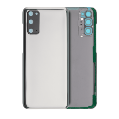 Back Cover Glass With Camera Lens For Samsung Galaxy S20 5G (No Logo) (Aftermarket Plus) (Cosmic Gray)