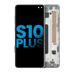 LCD Assembly With Frame (Without FingerPrint Sensor) For Samsung Galaxy S10 Plus (Aftermarket Plus: TFT) (Prism / Ceramic Black)