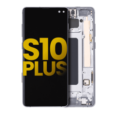 OLED Assembly With Frame For Samsung Galaxy S10 Plus (Refurbished) (Prism / Ceramic Black)