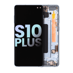 OLED Assembly With Frame For Samsung Galaxy S10 Plus (Service Pack) (Prism Blue)