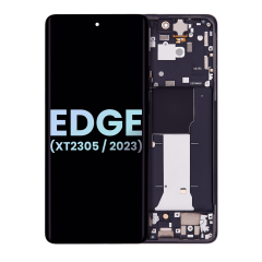 LCD Assembly With Frame For Motorola Moto Edge (XT2305 / 2023) (Genuine OEM) (Eclipse Black)