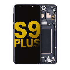 OLED Assembly With Frame For Samsung Galaxy S9 Plus (Refurbished) (Midnight Black)