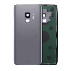 Back Cover Glass With Camera Lens For Samsung Galaxy S9 (No Logo) (Aftermarket Plus) (Titanium Gray)