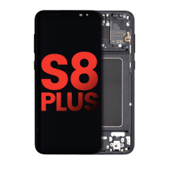 OLED Assembly With Frame For Samsung Galaxy S8 Plus (Aftermarket Plus) (Midnight Black)