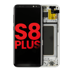 OLED Assembly With Frame For Samsung Galaxy S8 Plus (Aftermarket Plus) (Arctic Silver)