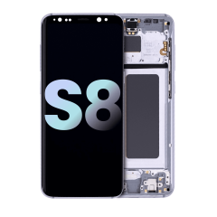 OLED Assembly With Frame For Samsung Galaxy S8 (Service Pack) (Orchid Gray)