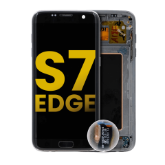 OLED Assembly With Frame For Samsung Galaxy S7 Edge (International / G935F) (Refurbished) (Black Onyx)