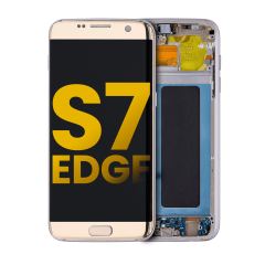 OLED Assembly With Frame For Samsung Galaxy S7 Edge  (International / G935F) (Refurbished) (Gold Platinum)