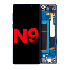 OLED Assembly With Frame For Samsung Galaxy Note 9 (Aftermarket Plus) (Ocean Blue)
