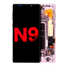 OLED Assembly With Frame For Samsung Galaxy Note 9 (Aftermarket Plus) (Lavender Purple)