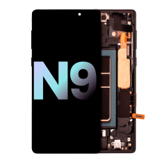 OLED Assembly With Frame For Samsung Galaxy Note 9 (Service Pack) (Midnight Black)