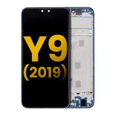 LCD Assembly With Frame For Huawei Y9 (2019) (Refurbished) (Sapphire Blue)