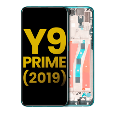 LCD Assembly With Frame For Huawei Y9 Prime (2019) (Refurbished) (Emerald Green)